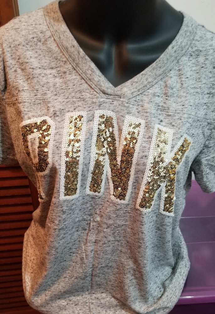 PINK V neck tee